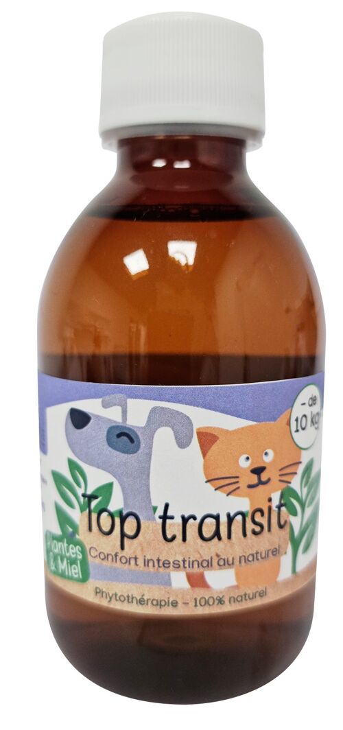 Sirop Naturel Top transit 200mL - Chiens et Chats de - 10Kg