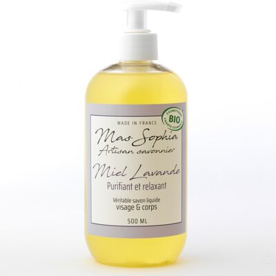 VERITBALE LIQUID SOAP WITH CHESTNUT HONEY AND LAVENDER ARDECHE 500ml