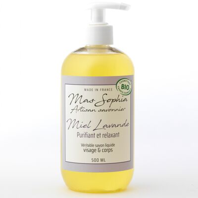 VERITBALE LIQUID SOAP WITH CHESTNUT HONEY AND LAVENDER ARDECHE 500ml