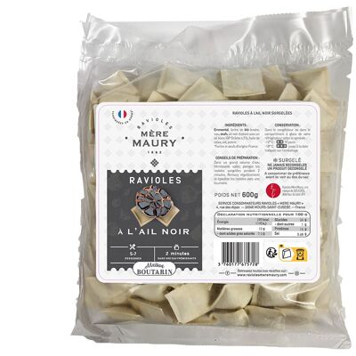 Black Garlic Ravioli (4.5%) ''Maison Boutarin'' - frozen - 600g