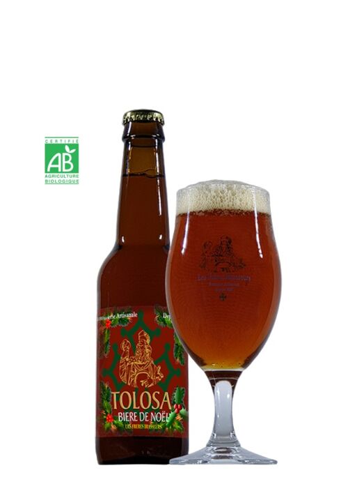 Les Frères Brasseurs Bière Tolosa Ambrée de Noël