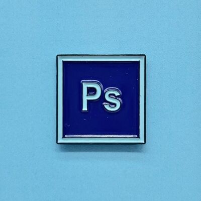 Photoshop-Emaille-Pin