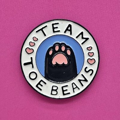 Broche en émail Team Toe Beans