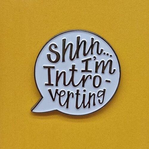 Introvert Enamel Pin