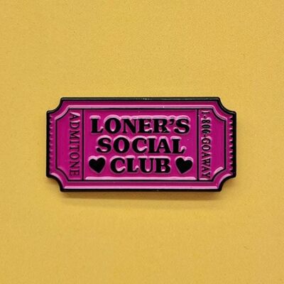 Prendedor de esmalte Loners Social Club