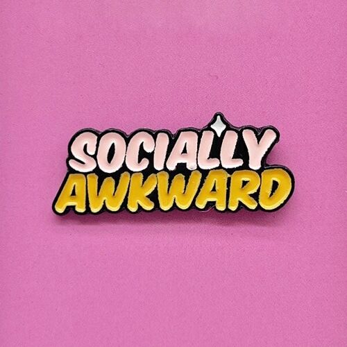 Socially Awkward Enamel Pin