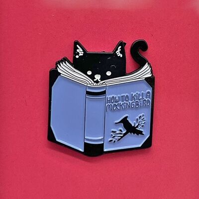 Cat Crime Enamel Pin