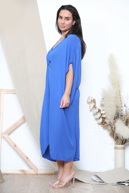 Royal Blue Relaxed fit midi dress