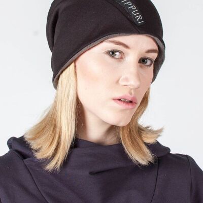 PIPPURI hat •NUTMEG• - black, grey, unisex, one size