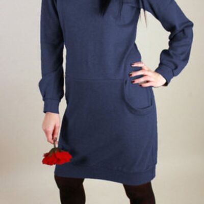 dark blue sweater dress HONEY by Pippuri