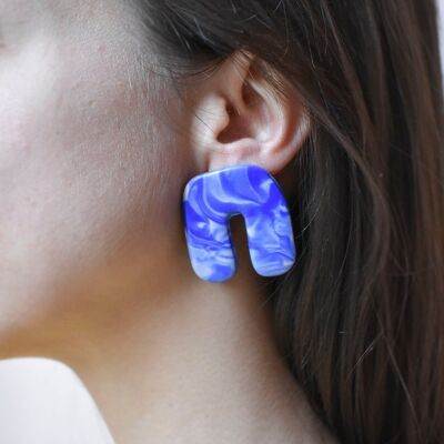 Geometric Earrings POWDER made by Pippuri