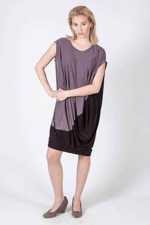 PIPPURI Kleid •FIZZY• - schwarz, grau, elegant