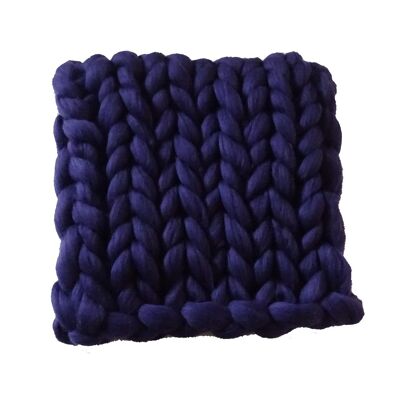 Couverture / Plaid XXL laine mérinos - 80 x 120 cm Violet