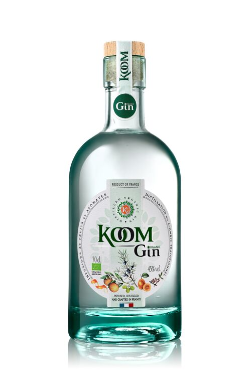 Koom Gin - Bio & Artisanal 43% vol. - Sans étui