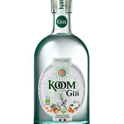 Koom Gin - Bio & Artisanal 43% vol. - Sans étui