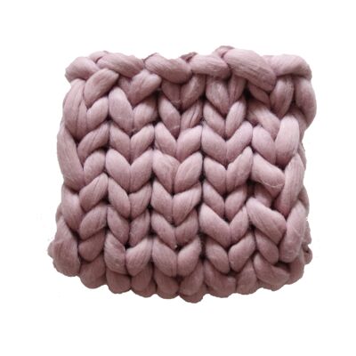 Couverture / Plaid XXL laine mérinos - 80 x 120 cm Pastel roze
