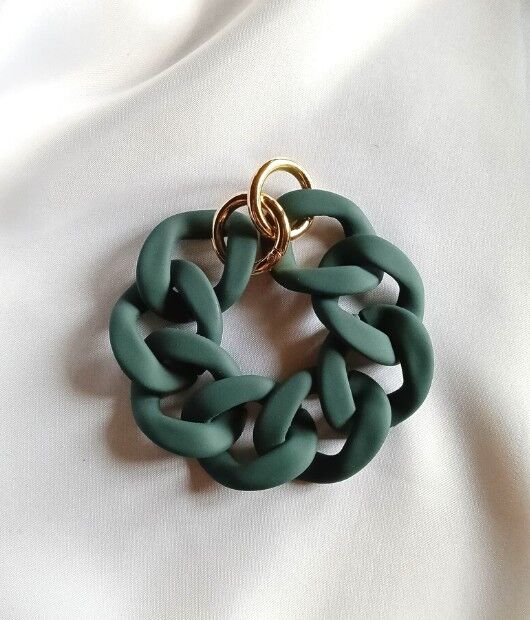 Braccialetto di Hanna | Verde petrolio opaco