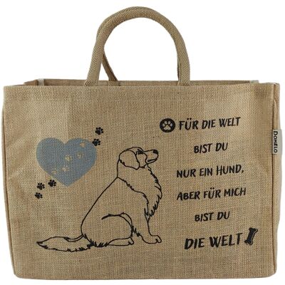 Große Jute Tasche Einkaufstasche vegane Handtasche Einkaufskorb