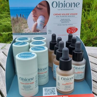 Kit implantation : Crème solide Visage & Essence en mini-présentoir & aides à la vente