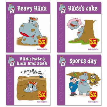 Ensemble de contes Hilda l'hippopotame