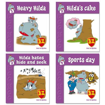 Set di libri di fiabe Hilda l'ippopotamo