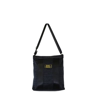 SMART BAG noir délavé motif horizontal