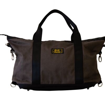 SMART BAG in brown or beige imitation suede leather