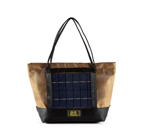 SHOPPING SOLAR NEW similpelle oro metallizzato