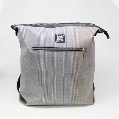 URBN Tweed Scottish white-gray backpack