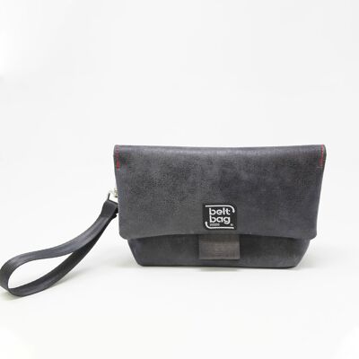 Shoulder bag FLAP MN Vintage black imitation leather