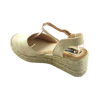 Women's esparto wedge sandal gold color - Pack 6 sizes