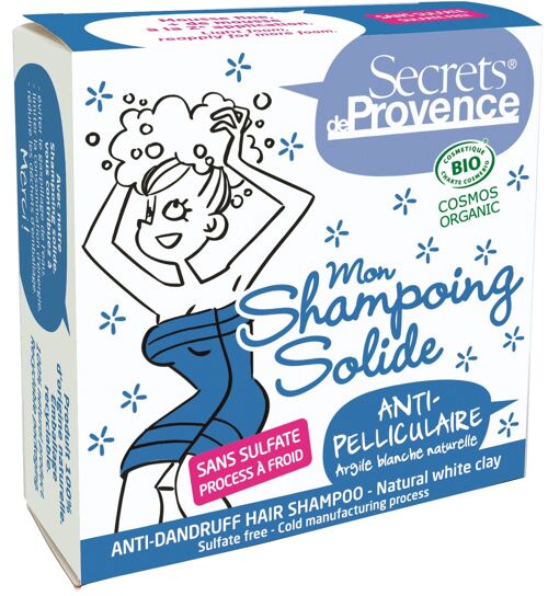 SHAMPOING SOLIDE ANTI-PELLICULAIRE - Procédé à froid, sans sulfate