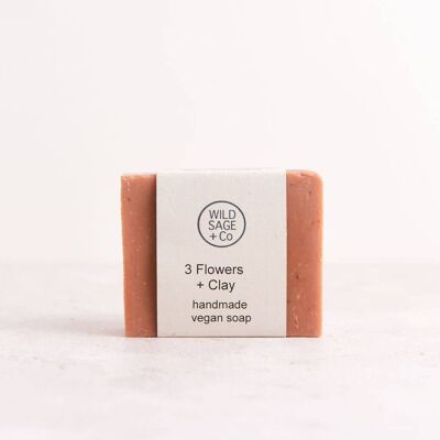 Three Flowers + Clay Soap