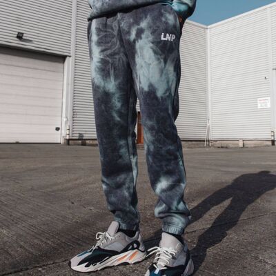 Candy relaxed joggers in blue tie dye