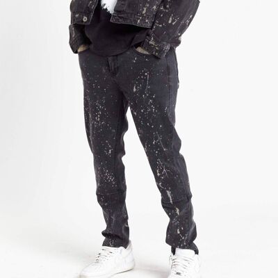 Faro straight leg jean in paint splatter