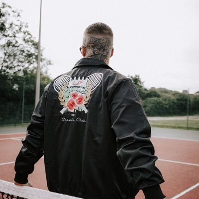 Liquor n Poker - All England tennis club funnel jacket in black