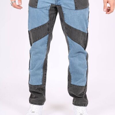 Liquor n Poker - RYDA Straight leg motorbike panel denim jeans