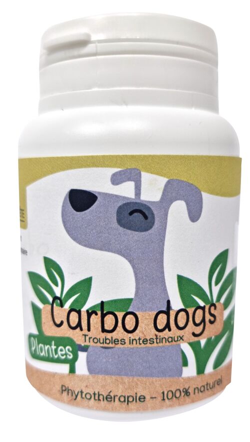 Digestion Carbo Dogs - 60 gélules - Chien