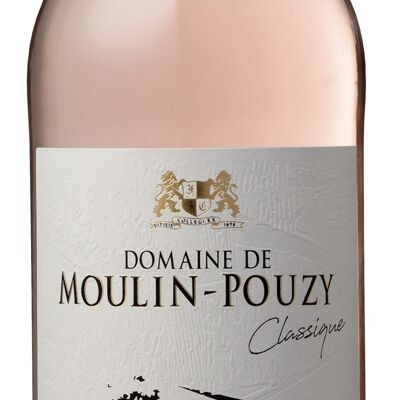 Vino rosado Bergerac Moulin-Pouzy clásico 75cl