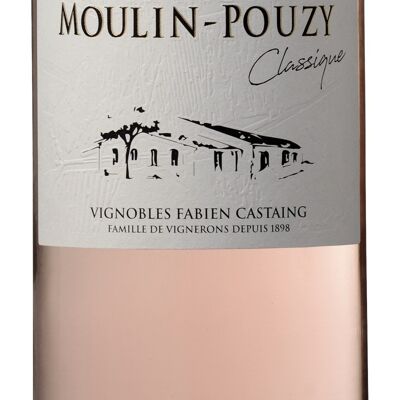 Vino rosado Bergerac Moulin-Pouzy clásico 75cl