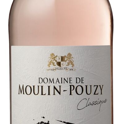 Vino rosado Bergerac Moulin-Pouzy clásico 75cl