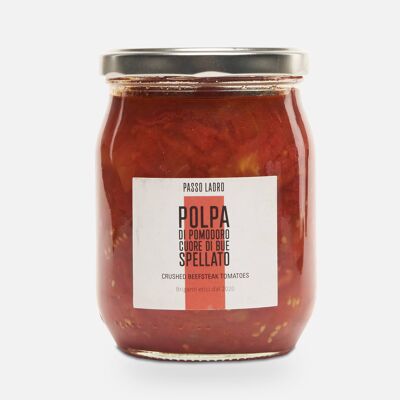 Pulpe de tomate coeur de boeuf pelé bio 580g