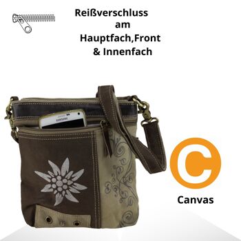 Sac Domelo Trachten Sac Dirndl Sac à bandoulière Oktoberfest Petit sac à bandoulière en toile 4