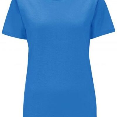 Camiseta mujer azul/blanco