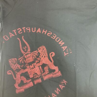 T-shirt da uomo nera/rossa Hannover