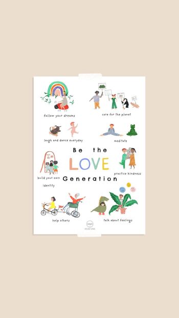 Affiche "Soyez la Love Generation" B2 1