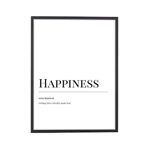 Happiness Dictionary Art Print