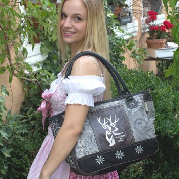 Domelo sac traditionnel sac dirndl sac à main Oktoberfest Petit sac à bandoulière en toile 2