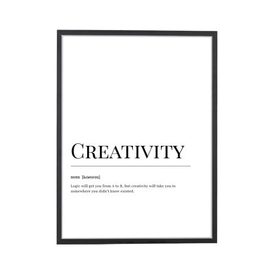 Stampa artistica del dizionario della creatività