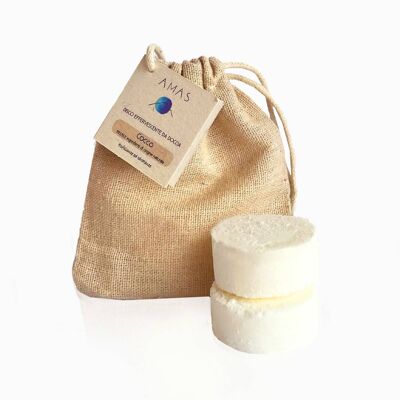 2x Coconut Shower Scrub Discs - Exfoliating and Moisturizing